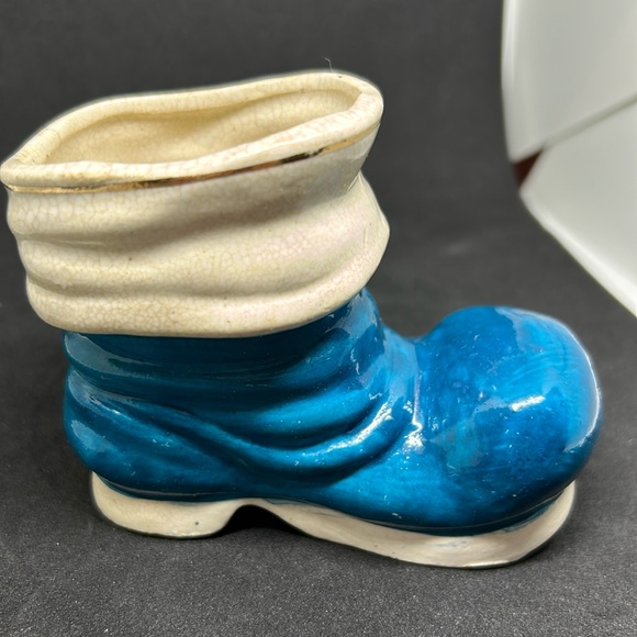 Occupied Japan Ceramic Blue Boot antique! - Picture 1 of 10